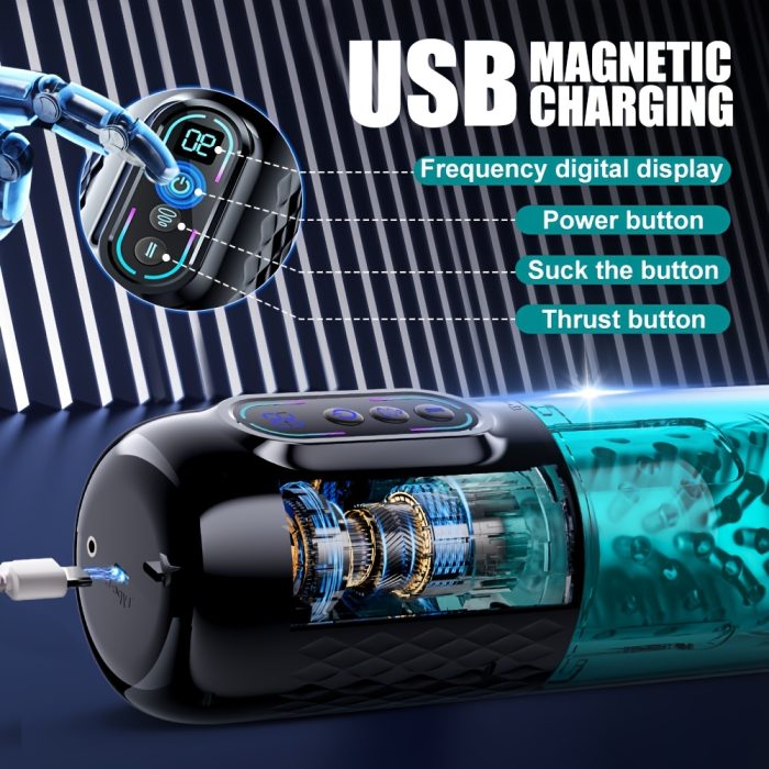 Automatic Male Men -9 Rotary Thrustingu002FSucking Modes, Adult Pocket for Men, Male Massage Cup for Stimulation for Couples, Male Stroker Male Masturbation Toy Men'S Men, Gay - Image 7