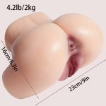 Big Ass Sex Doll Male Masturbator Realistic Pocket Pussy Doll Adult Toys, 4lb-4.2lb-20lb Sex Dolls Ass Toy with Tight Pussy Anus, Male Sex Toys for Men Sex Toy Stroker Vagina Toy Sex Torso Butt, Sexdoll for Men, Sex Dolls for Men - Image 10