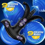 Dildo - Prostate Massager Anal Toys, Male for Men Sex Toy Anal Plug Adult Toys with 9 Tension Shock Flapping Thrusting Vibrating Butt Plug Male Vibrator Anal Dildo for Women Remote Control - Image 4