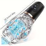 1pc Automatic Male Masturbator Cup, Fully Male Masturbator Sex Toys Pocket Pussy 5 Frequency Sucking, 10 Frequency Vibrating Stimulator Adult Male Sex Toys for Men - Image 8