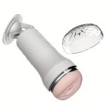 Male Sex Machine, Adjustable Suction Mount Hands-Free Male Sex Toys for Men,  A Male Dildo That Can Be Used On Wall Realistic Vibration Pussy 3D Realistic Texture Pocket Pussy - Image 3