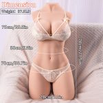Sex Doll Torso Male Masturbator - 37.5LB Life Size Sex Dolls Realistic Men Sex Toy Built-in Skeleton with Tight Pocket Pussy Viginal Anal Channel - Image 4