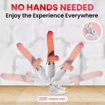 3D Realistic Dildo G-Spot Vibrator with 3 Thrusting 10 Vibrating Modes & HandsFree Suction Cup Base Sex Machine, Automatic Heating Dildo Clitoral Vagina Stimulator, Remote Control - Image 7