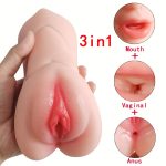 3in 1 Realistic Vagina Anal Sex Doll Pocket Pussy Love Doll Male Masturbator for Men Male - Image 5