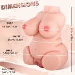 Realistic Brown BBW Sex Dolls Male with J - Cup Breast Butterfly Labia, Lifelike Pocket Pussies Masturbators Mens Sex Toy for Men Orgasm, Torso Sex Dolls Deep Vaginal Tight Anal Adult Toy - Image 13