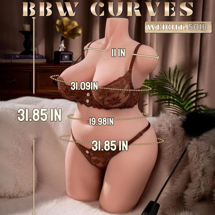 50LB Life Size Sex Doll Torso Male Masturbator | Realistic Female Sex Dolls with Pocket Pussy Ass & Big Boobs, Soft, Flexible Torso, Thermoplastic Rubber, No Battery Required - Image 3