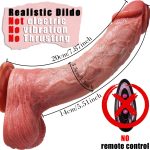 Dildo - Valentine'S Day Gift 1pc 8.6inch Thrust Realistic Dildo Vibrator With 10 Telescopic And 10 Vibration Modes With Heating, Silicone Soft Realistic Remote Control Adult Sex Toy For G-spot Vibration Stimulation With Powerful Suction Cup - Image 4