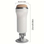 Male Sex Machine, Adjustable Suction Mount Hands-Free Male Sex Toys for Men,  A Male Dildo That Can Be Used On Wall Realistic Vibration Pussy 3D Realistic Texture Pocket Pussy - Image 4