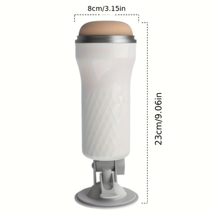 Male Sex Machine, Adjustable Suction Mount Hands-Free Male Sex Toys for Men,  A Male Dildo That Can Be Used On Wall Realistic Vibration Pussy 3D Realistic Texture Pocket Pussy - Image 4