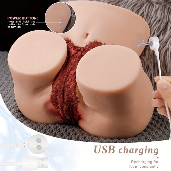 Sucking & Vibrating Sex Doll Male Masturbators for Men, Newest Automatic Male Masturbator Doll Pussy Ass Male Sex Toy with Vargin Vaginal and Anal Channel, Sustory Hands Free Adult Sex Toy 27.5lb - Image 4