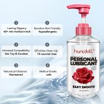 16 FL.OZ. Hanidoll Silky Smooth Water-Based Lubricant | Hypoallergenic & Unscented Personal Lube For Sensitive Skin | Long-Lasting, Easy Clean-Up Formula | Safe For Couples, Men & Women | Condom & Toy Compatible, Lubrication Gel For Valentine'S Day - Image 5