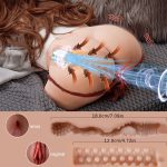 Sucking & Vibrating Sex Doll Male Masturbators for Men, Newest Automatic Male Masturbator Doll Pussy Ass Male Sex Toy with Vargin Vaginal and Anal Channel, Sustory Hands Free Adult Sex Toy 27.5lb - Image 2