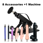Dildo -  Sex Machine With Accessories, Up To 8 Accessories, Sex Machine For Women Thrusting Machines, Thrusting Dildo Machine With Attachments & 3XLR Connector For Women - Image 2