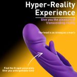 Female Electric Masturbation Device Massage Stick - Oral And Tongue Licking Vibrator, Artificial Penis, Clitoral G-spot Stimulation, with 5 Tongue Licking, 7 Pulling And Slapping, And 7 Vibration Modes. Adult Masturbation Toy, Waterproof, Dildo - Image 7