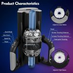 1pc Sex Toy for Men Male Masturbators - Sex Toys Hands Free Pocket Pussy with 4.72inch Thrusting Distance Male Sex Toys Male Stroker Masturbator with Phone Stand & Foldable Handle, Machine - Image 6