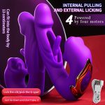 Female Electric Masturbation Device Massage Stick - Oral And Tongue Licking Vibrator, Artificial Penis, Clitoral G-spot Stimulation, with 5 Tongue Licking, 7 Pulling And Slapping, And 7 Vibration Modes. Adult Masturbation Toy, Waterproof, Dildo - Image 3