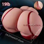 Big Ass Sex Doll Male Masturbator Realistic Pocket Pussy Doll Adult Toys, 4lb-4.2lb-20lb Sex Dolls Ass Toy with Tight Pussy Anus, Male Sex Toys for Men Sex Toy Stroker Vagina Toy Sex Torso Butt, Sexdoll for Men, Sex Dolls for Men - Image 3