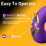 Female Electric Masturbation Device Massage Stick - Oral And Tongue Licking Vibrator, Artificial Penis, Clitoral G-spot Stimulation, with 5 Tongue Licking, 7 Pulling And Slapping, And 7 Vibration Modes. Adult Masturbation Toy, Waterproof, Dildo - Image 6