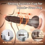 Dildo - Rotating, Heated 3-in-1 Extendable Thrusting Dildo Vibrator For Anal, Clitoral, And G-spot Stimulation, With 9 Extension Modes And 9 Vibration Modes, Remote Control, Female-specific Sex Toy, Toy For Women And Couples - Image 7