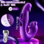 5 Tongue Licking, 7 Pulling & Slapping, 7 Vibration Modes Female Electric Masturbation Device | Oral & Tongue Licking Vibrator, Artificial Penis, Clitoral G-spot Stimulation, Waterproof, Dildo - Image 4