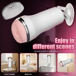 Male Masturbators Sex Machine, Adjustable Suction Mount Hands-Free Male Sex Toys for Men, Women & CouplesMale Toys for Masterbation, Pocket Cat, A Male Dildo That Can Be Used On Wall Realistic Vibration Pussy 3D Realistic Texture Pocket Pussy