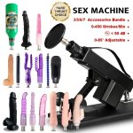 Dildo - Additions Available for Separate Purchase, Sex Machine, Up to 8 Additions, Sex Machine for Women Thrusting Machines, Thrusting Dildo Machine with Attachments And 3XLR Connector for Women/Men