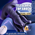 Dildo - Prostate Massager Anal Toys, BEISAR Male for Men Sex Toy Anal Plug Adult Toys with 9 Tension Shock Flapping Thrusting Vibrating Butt Plug Male Vibrator Anal Dildo for Women Remote Control - Image 4