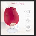 Rose Toy Dildo Vibrator: 3-in-1 Rose Sexual Stimulator, Suitable for Women, with 10 Suction and Thrusting Dildo G-Spot Vibrator - Image 14