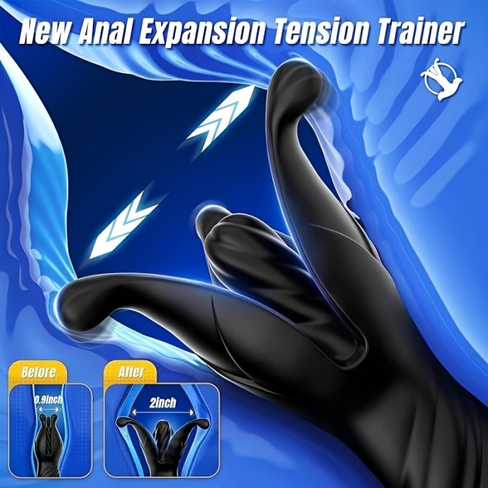 Dildo - Prostate Massager Anal Toys, BEISAR Male for Men Sex Toy Anal Plug Adult Toys with 9 Tension Shock Flapping Thrusting Vibrating Butt Plug Male Vibrator Anal Dildo for Women Remote Control - Image 2