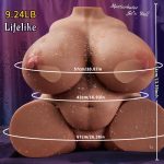 Realistic Brown BBW Sex Dolls Male with J - Cup Breast Butterfly Labia, Lifelike Pocket Pussies Masturbators Mens Sex Toy for Men Orgasm, Torso Sex Dolls - Image 5